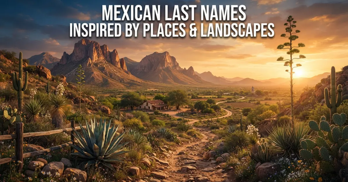Mexican Last Names Inspired By Places & Landscapes