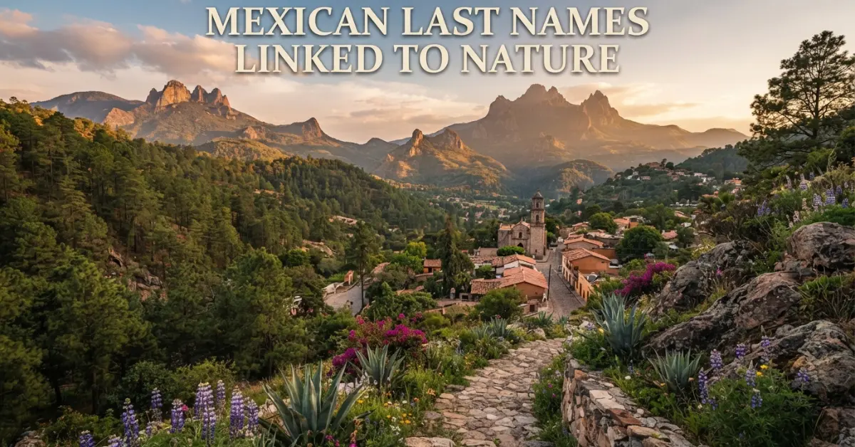 Mexican Last Names Linked To Nature