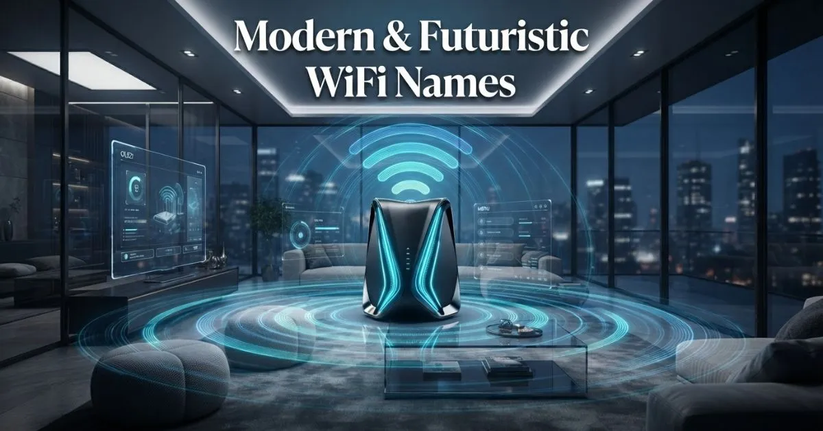 Modern & Futuristic WiFi Names