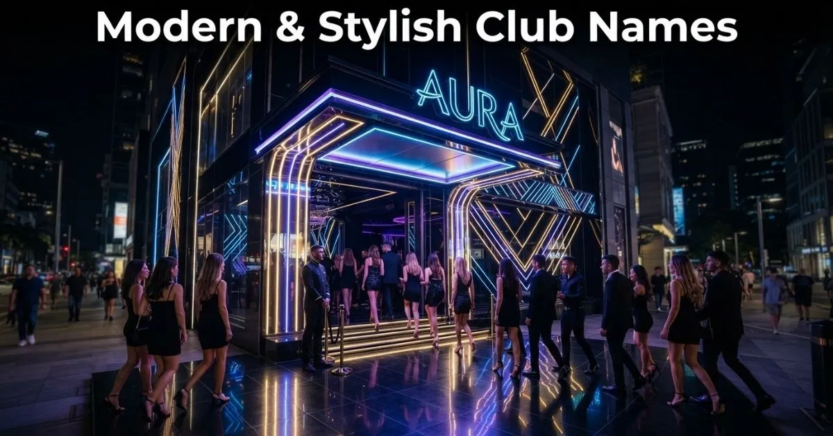 Modern & Stylish Club Names
