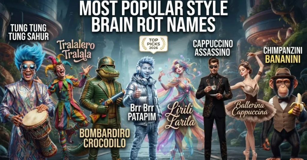 Most Popular Style Brain Rot Names