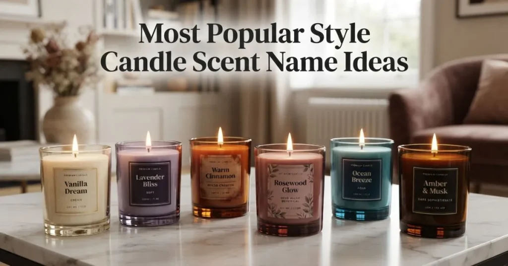 Most Popular Style Candle Scent Name Ideas