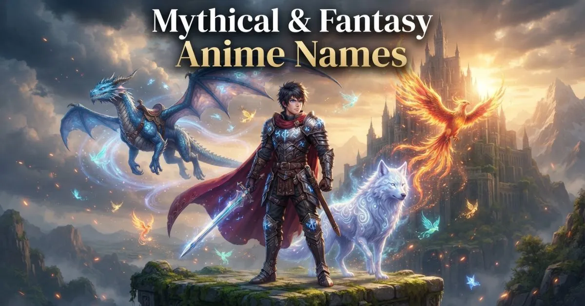 Mythical & Fantasy Anime Names