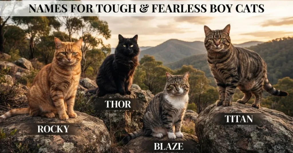 Names for Tough & Fearless Boy Cats