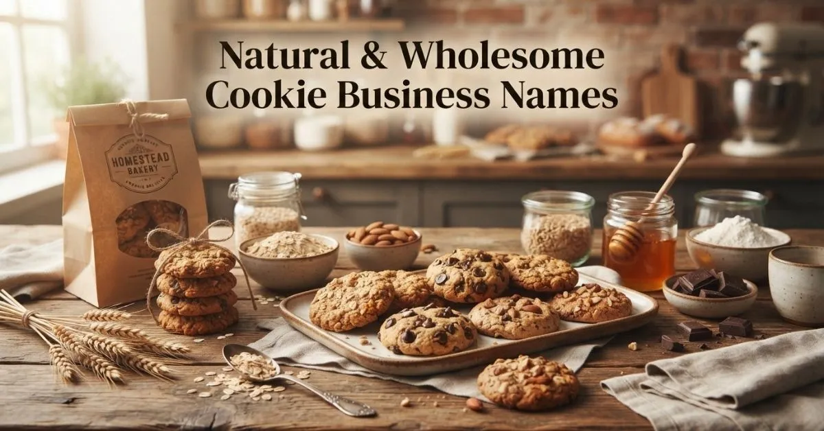 Natural & Wholesome Cookie Business Names