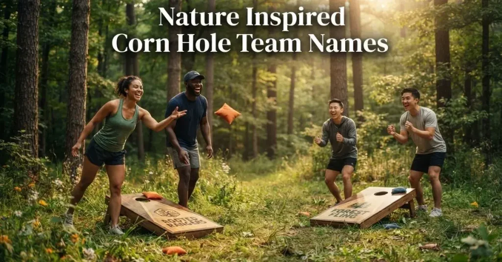 Nature Inspired Corn Hole Team Names