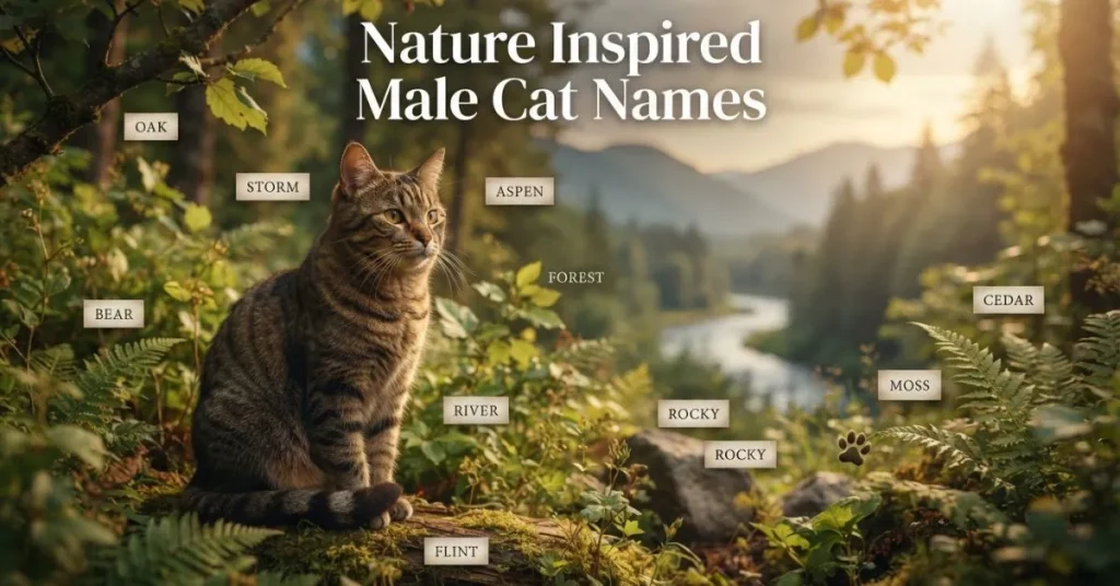  Nature Inspired Male Cat Names