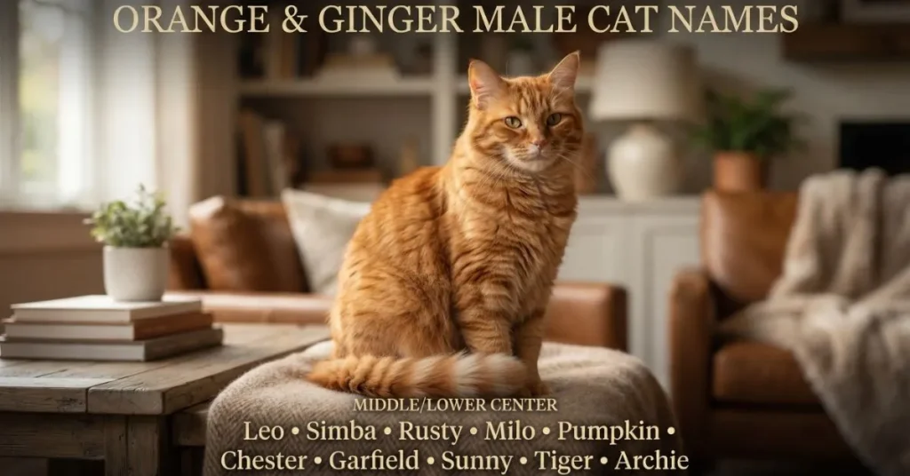 Orange & Ginger Male Cat Names