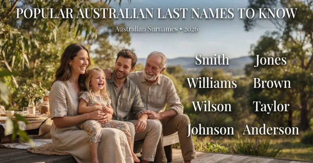 Popular Australian Last Names to Know