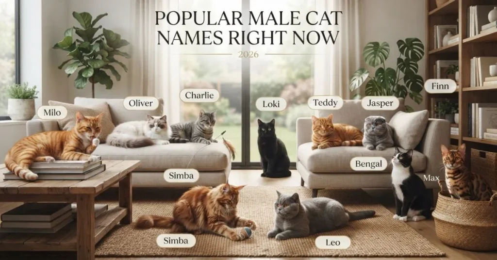 Popular Male Cat Names Right Now