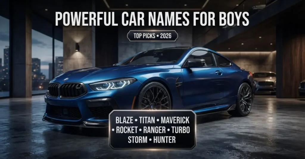 Powerful Car Names for Boys