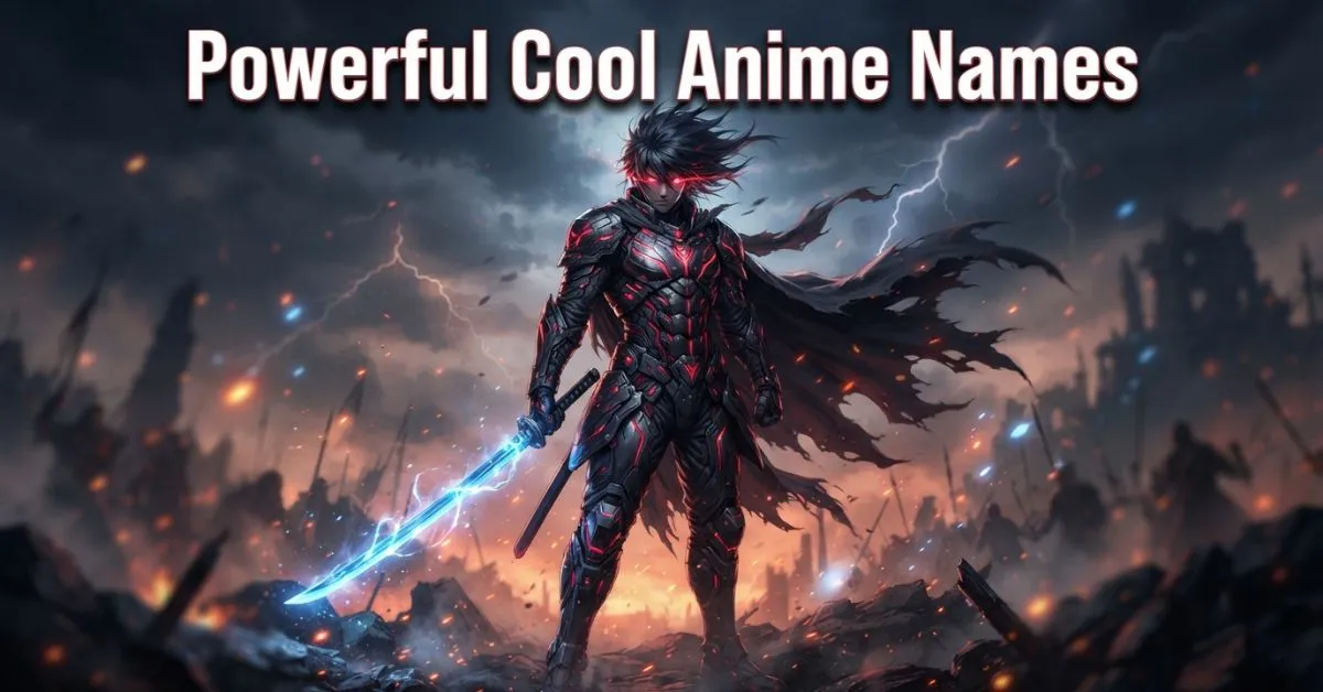 Powerful Cool Anime Names