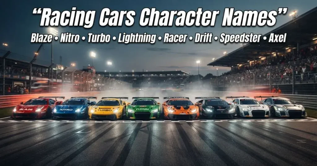 Racing Cars Character Names