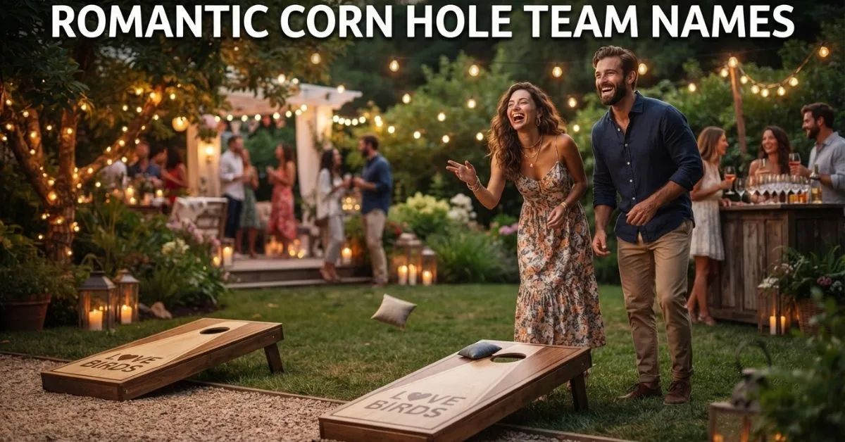 Romantic Corn Hole Team Names