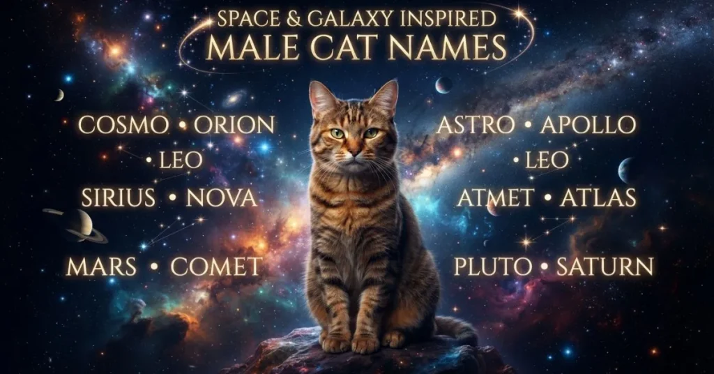 Space & Galaxy Inspired Male Cat Names
