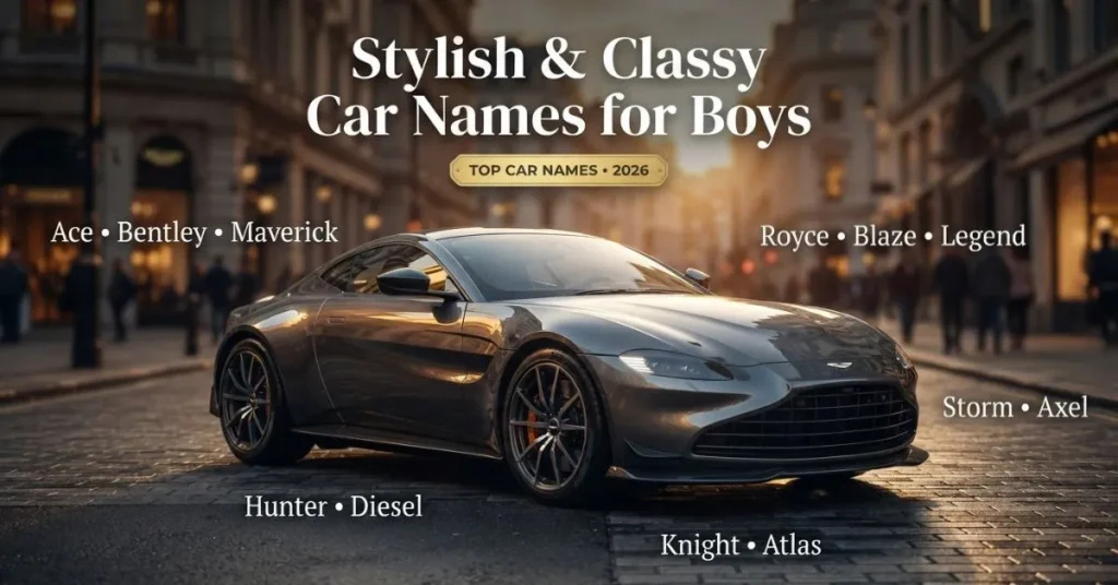 Stylish & Classy Car Names for Boys