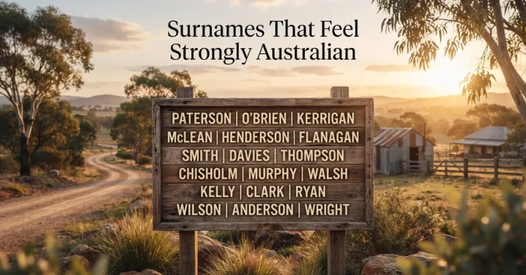Surnames That Feel Strongly Australian
