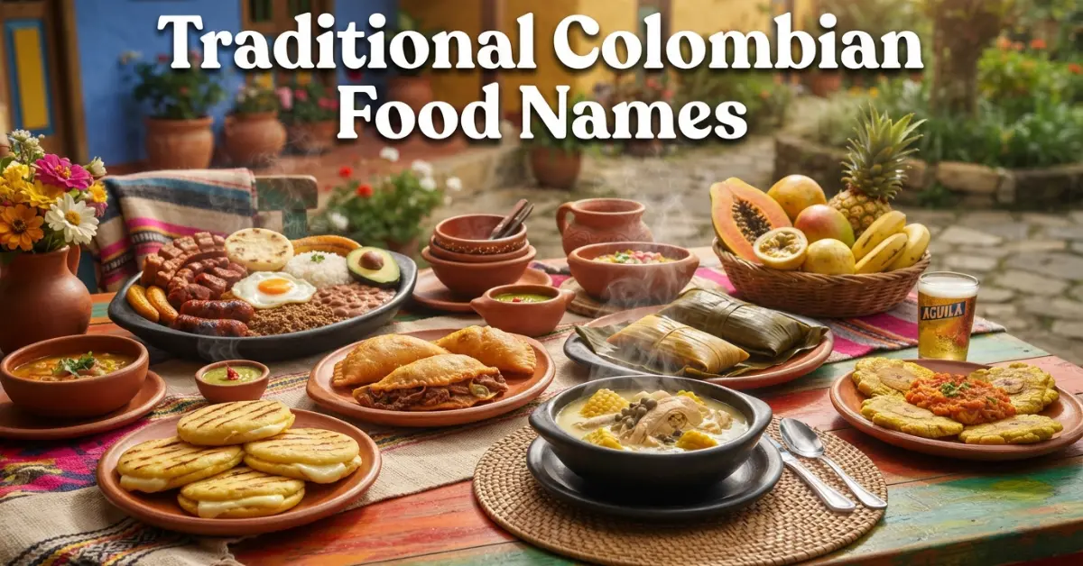 Traditional Colombian Food Names