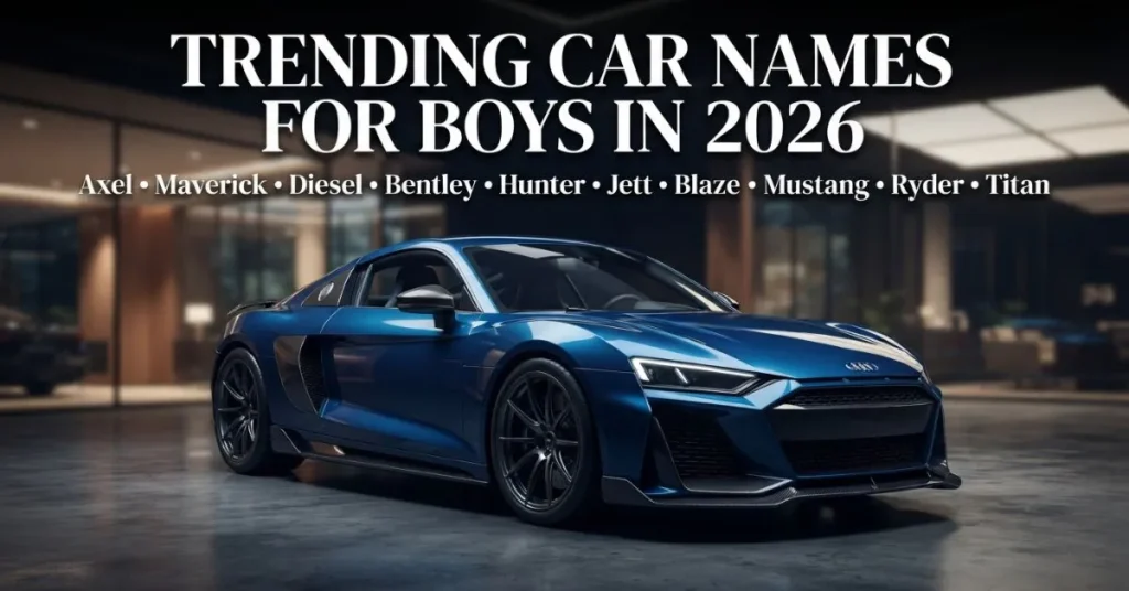 Trending Car Names for Boys in 2026