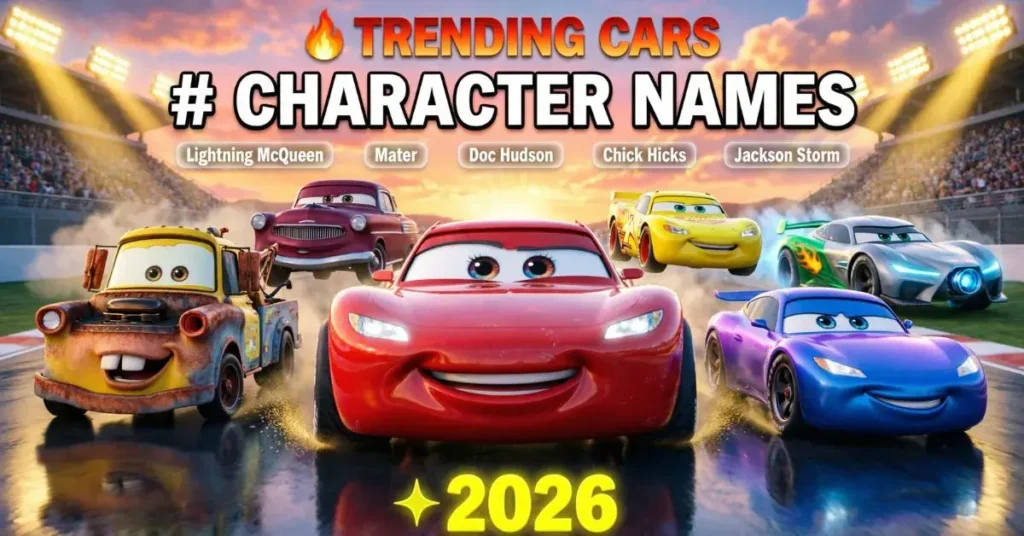 Trending Cars Character Names For 2026