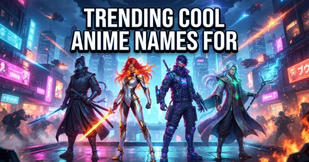Trending Cool Anime Names For