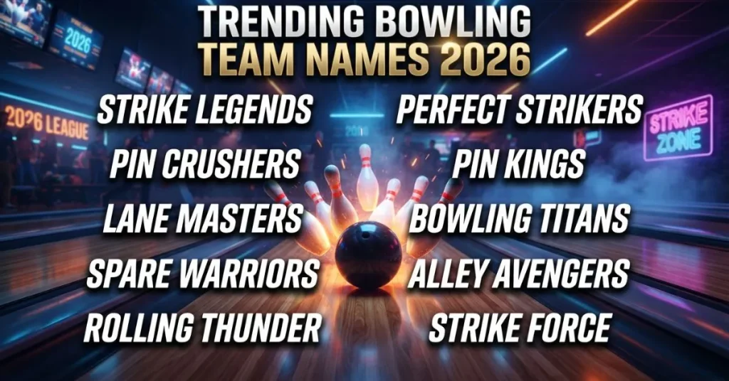 Trending Style Bowling Team Names for 2026