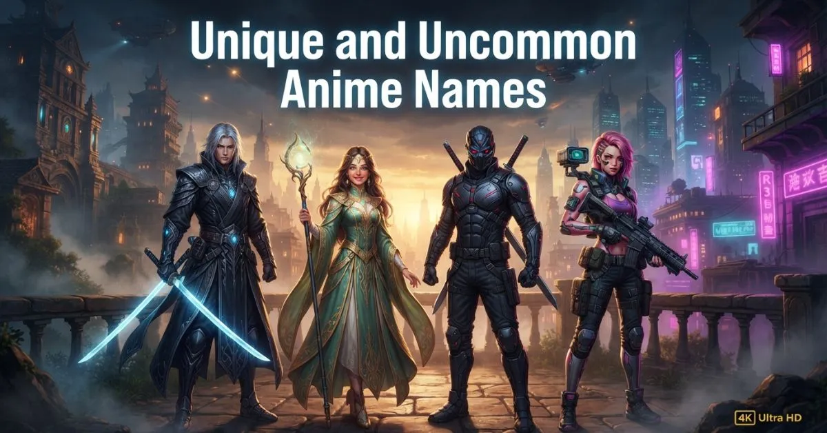 Unique and Uncommon Anime Names