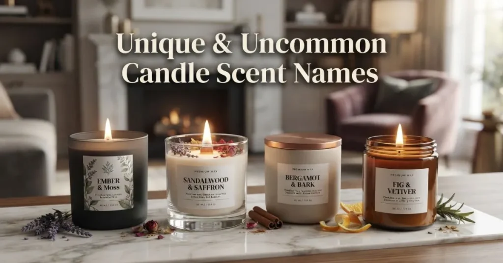 Unique & Uncommon Candle Scent Names
