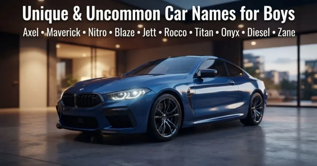 Unique & Uncommon Car Names for Boys