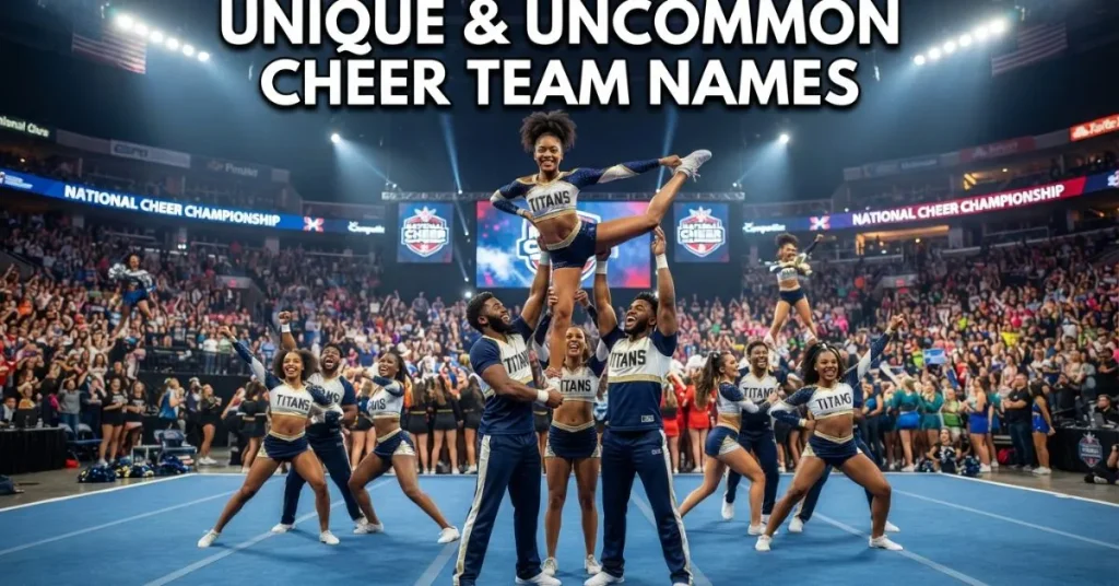 Unique & Uncommon Cheer Team Names