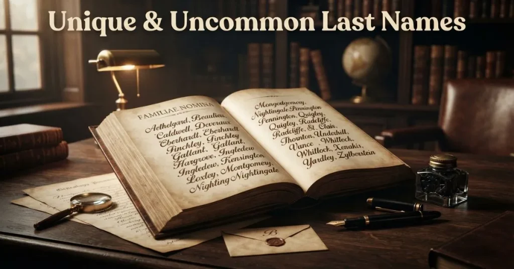 Unique & Uncommon Last Names