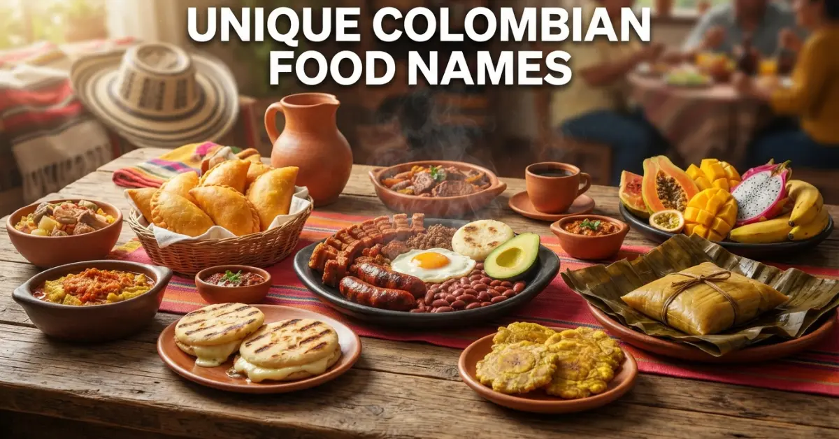 Unique Colombian Food Names