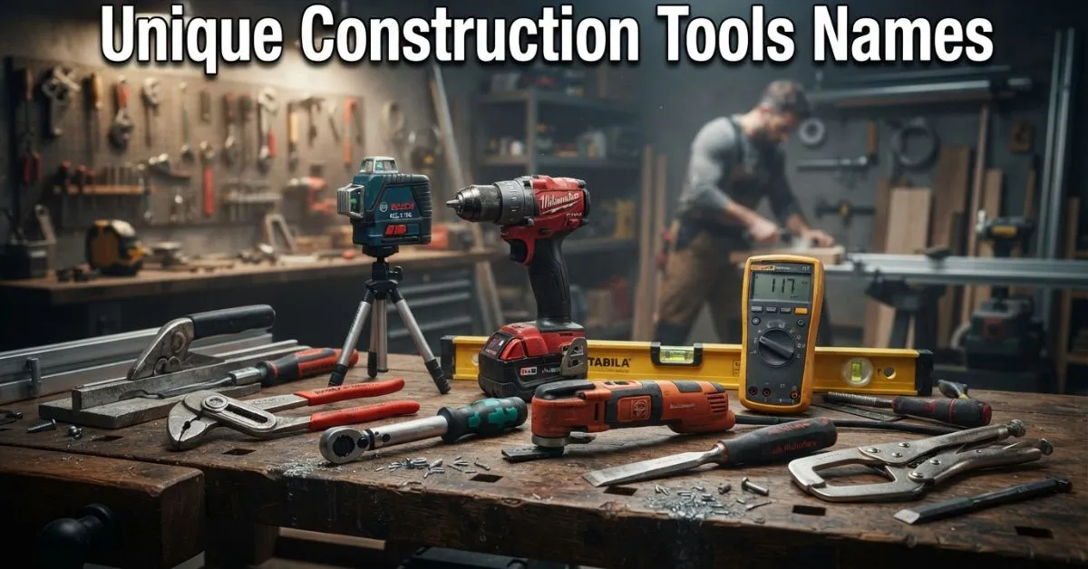 Unique Construction Tools Names