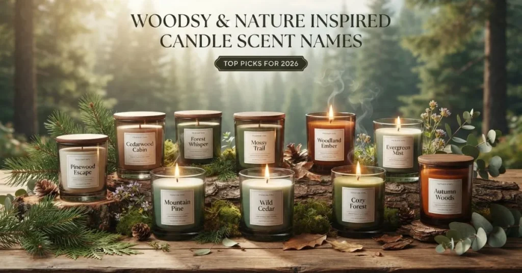 Woodsy & Nature Inspired Candle Scent Names