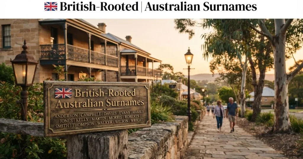 🇬🇧 British-Rooted Australian Surnames