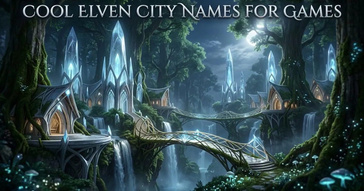 Cool Elven City Names For Games