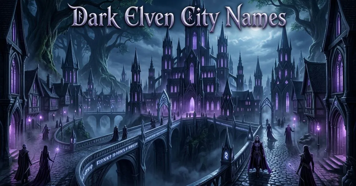 Dark Elven City Names