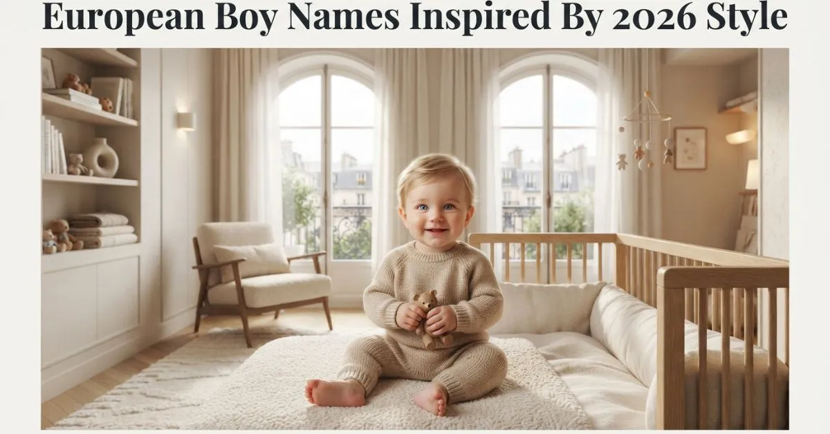 European Boy Names Inspired By 2026 Style