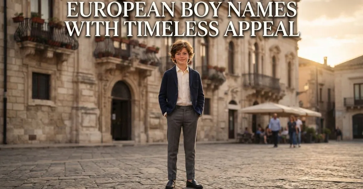 European Boy Names With Timeless Appeal