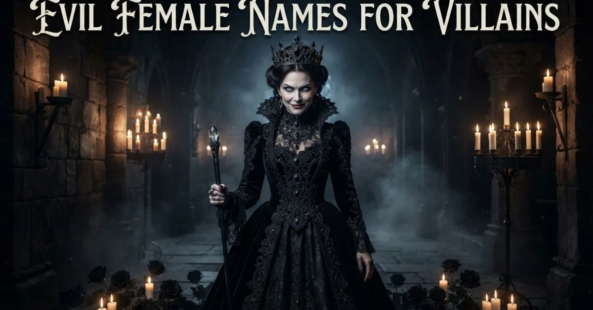 Evil Female Names For Villains