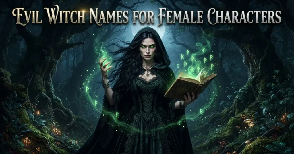 Evil Witch Names For Female Characters
