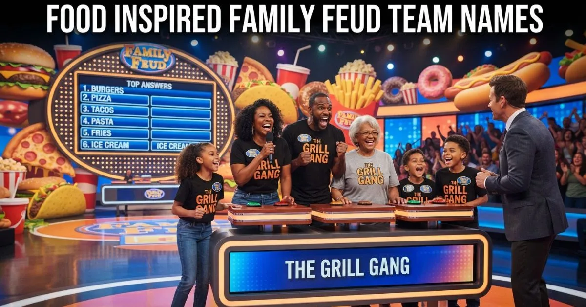 Food Inspired Family Feud Team Names