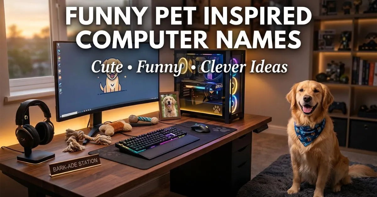 Funny Pet Inspired Computer Names