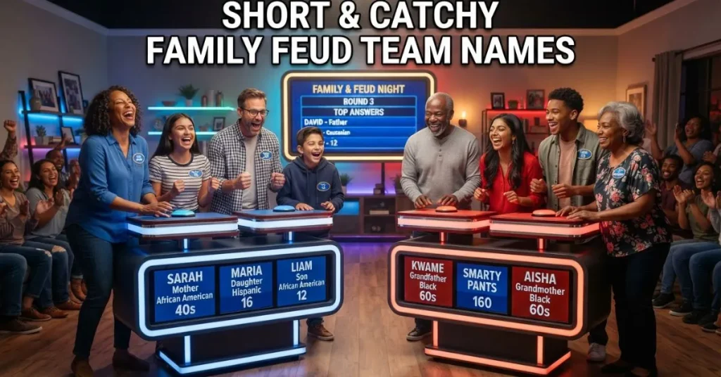 Short & Catchy Family Feud Team Names