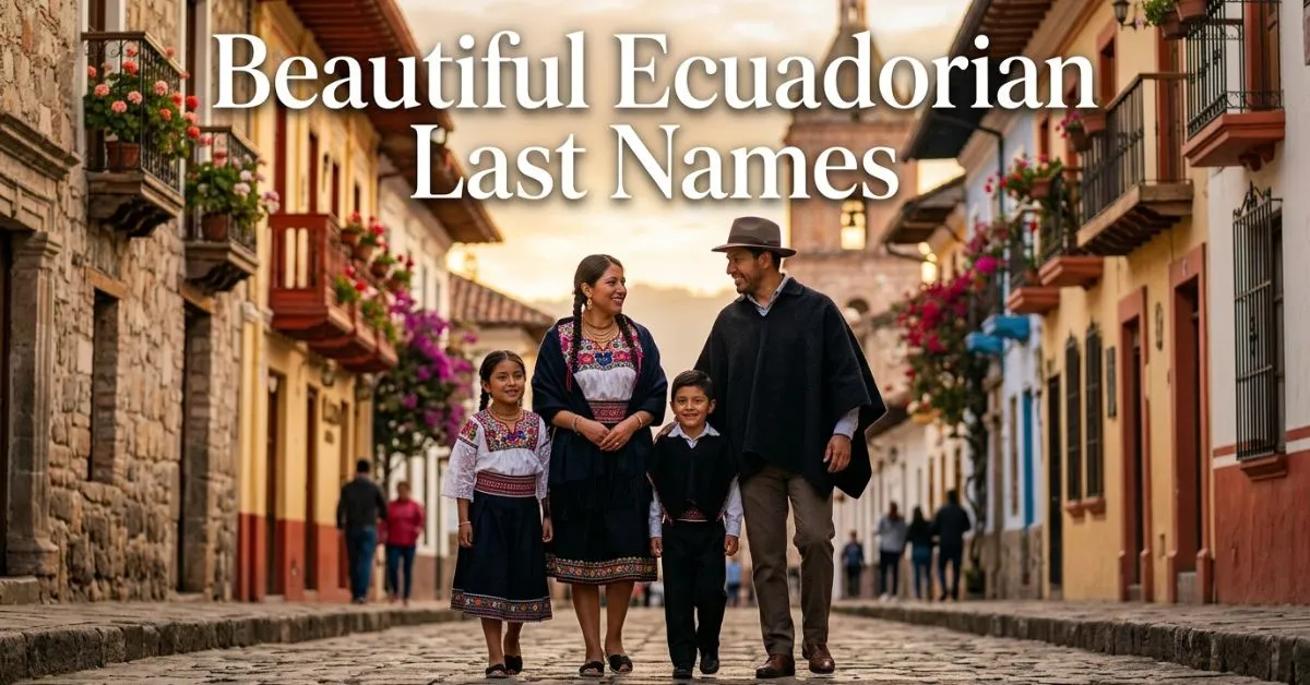 Beautiful Ecuadorian Last Names
