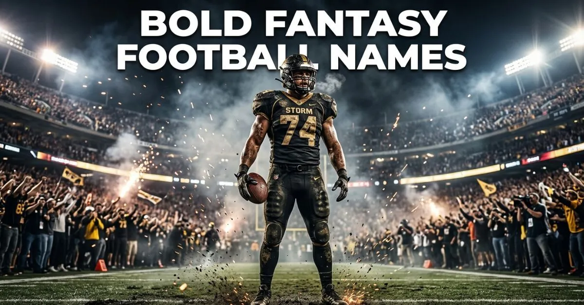 Bold Fantasy Football Names