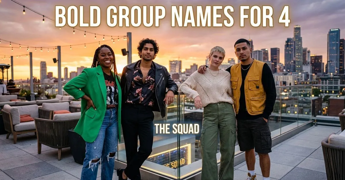 Bold Group Names For 4