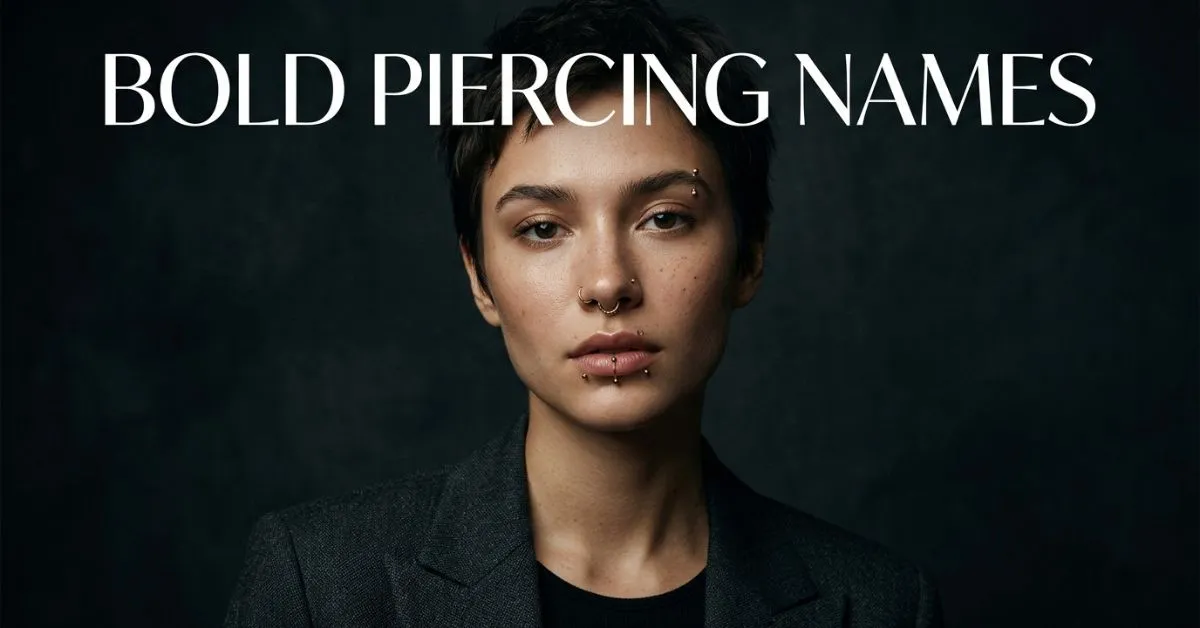 Bold Piercing Names
