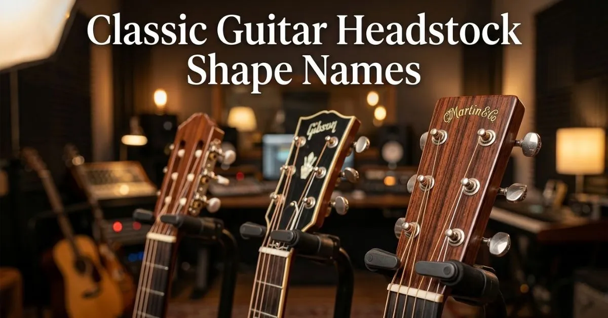Classic Guitar Headstock Shape Names