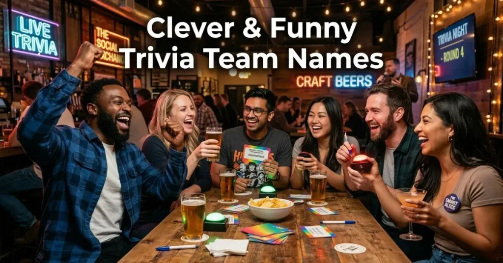 Clever & Funny Trivia Team Names